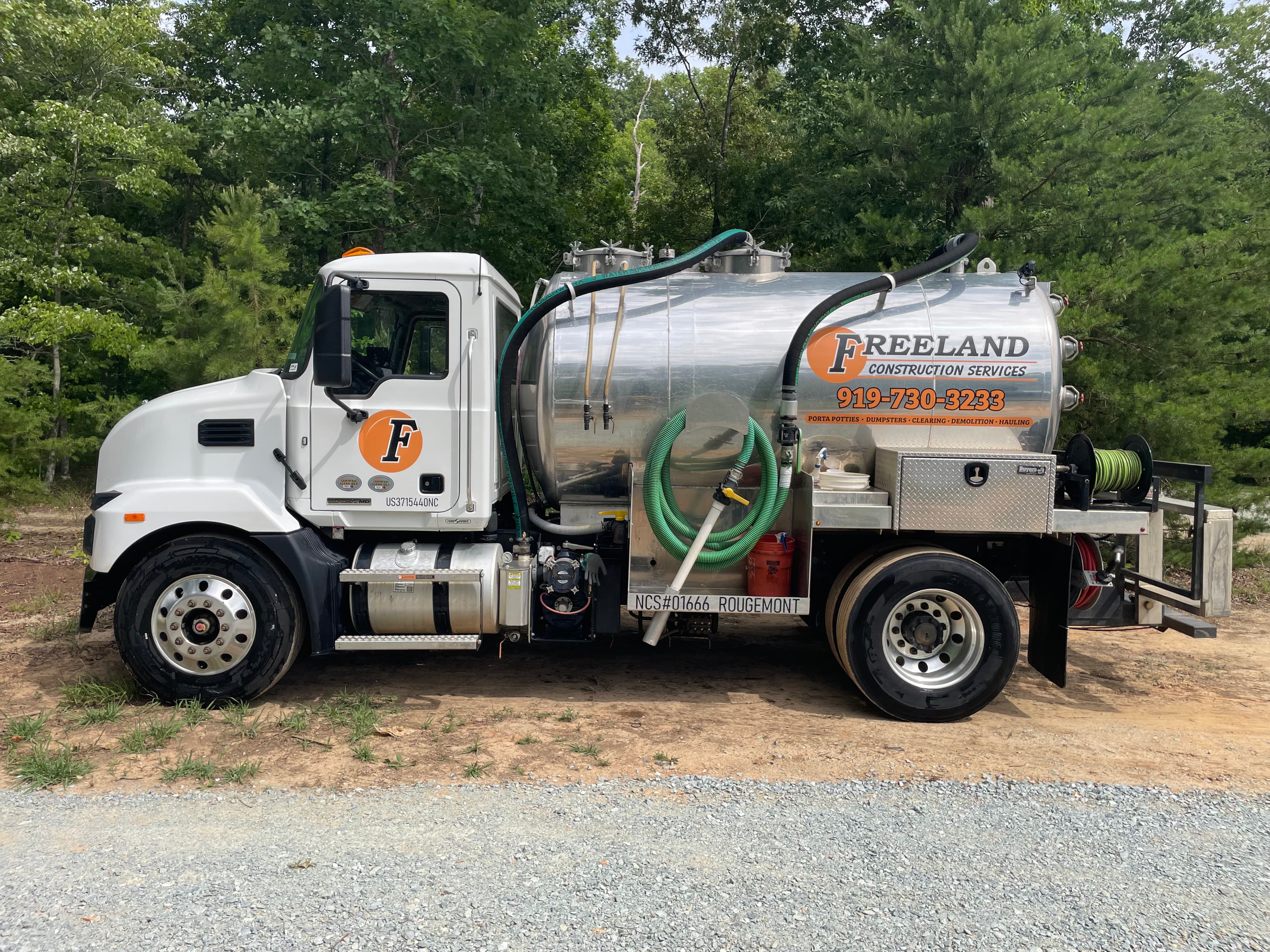 Freeland Construction Services truck