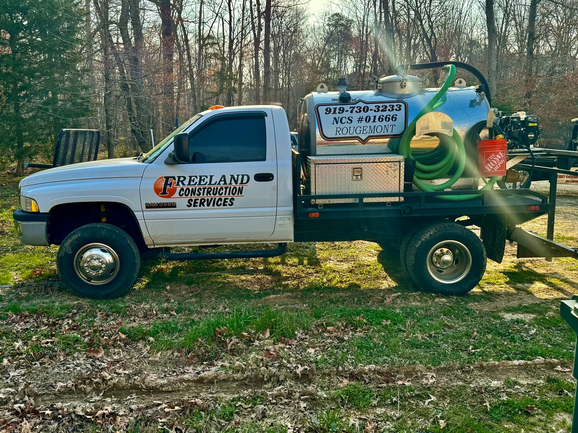 Freeland Construction Services truck